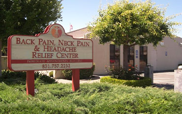 front of Back Pain, Neck Pain, & Headache Relief Center in Salinas