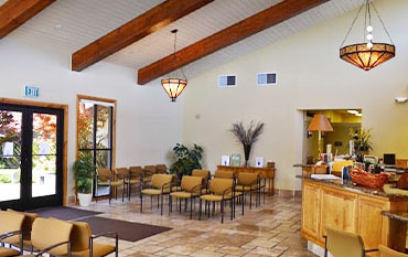 waiting room of Back Pain, Neck Pain, & Headache Relief Center in Salinas