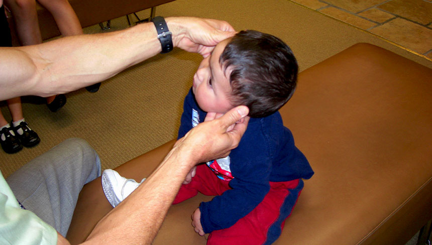 exam with pediatric chiropractor in Salinas