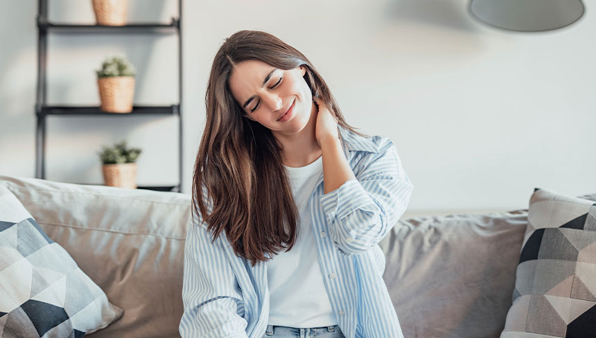 patient needing neck pain treatment in Salinas